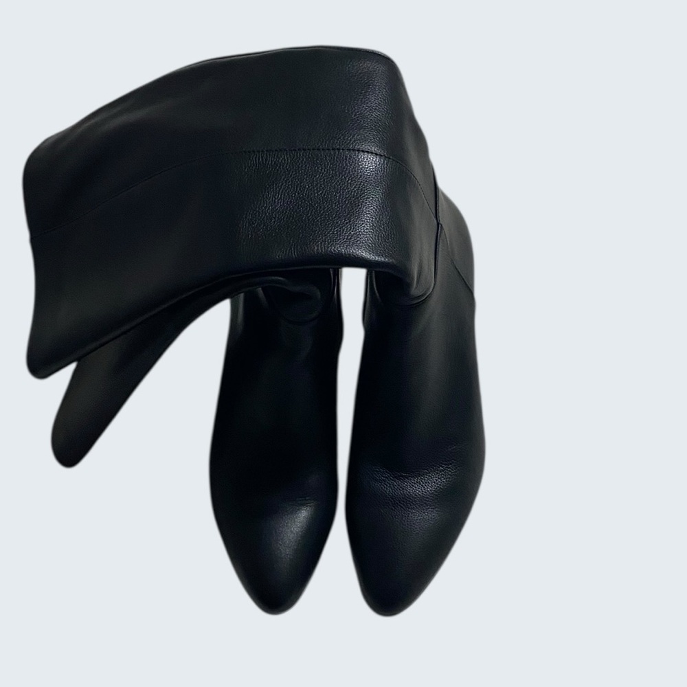 Sofft Boots Sonya Knee High Kitten Heel Pointed Toe Genuine Leather Black Size 8 - Picture 8 of 15